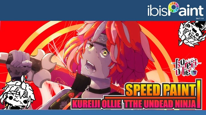 [ IBIS PAINT X ] SPEED PAINT KUREIJI OLLIE KIMONO HOLOLIVE ID