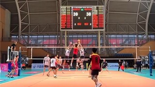 The volleyball game ended with this score, both teams deserve applause
