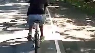 biking uphill