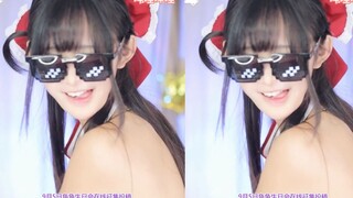 【鱼子酱】《江南Style》和风巫女服套装 直播跳舞录屏