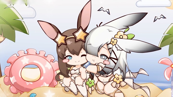 [ Arknights ]❤The doctors come in to cool off~ Watch Amiya feed Froststar with ice~