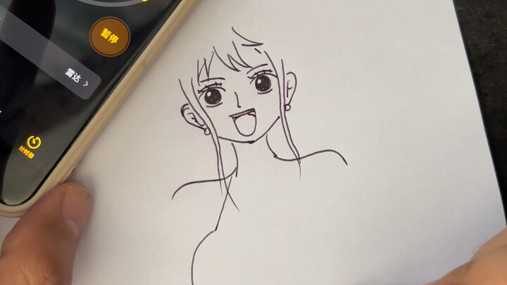 Vẽ Nami trong ba phút – phần đồng hồ đếm ngược phía sau khiến ai cũng căng thẳng!