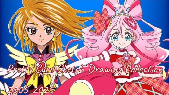 Pretty Cure Sketch Drawing Collection Part 6
