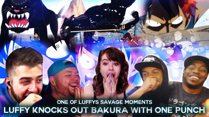 Luffy Knocks Out Bakura in One Punch ! Reaction Mashup