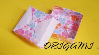 Cách làm hộp quà bằng giấy cực dễ - Cách Gấp Hộp Quà đơn giản Gấp giấy Origami -hộp bằng giấy a4