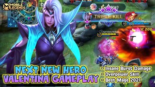 Valentina Mobile Legends Gameplay , Next New Hero Valentina - Mobile Legends Bang Bang