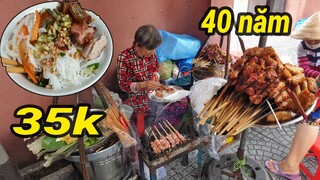 Gánh Bún Thịt Nướng, Nem Nướng, Chả Giò Gần 40 Năm Cực Ngon, Ăn Tới Đâu Nướng Tới Đó