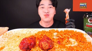 Mukbang gà cay với mì sợi phần 4 #anngon