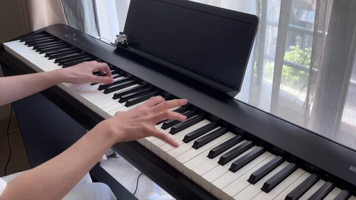 "The Clock in the Opposite Direction" on the seventh day of buying an electric piano in a quarantine