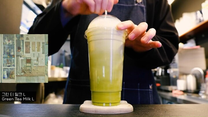 Cafe Vlog | Green Tea Milk #cafevlog #lif