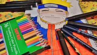 menggambar NARUTO bocah KONOHA  penyelamat bumi!!!#bestofbest#animemasakecilku