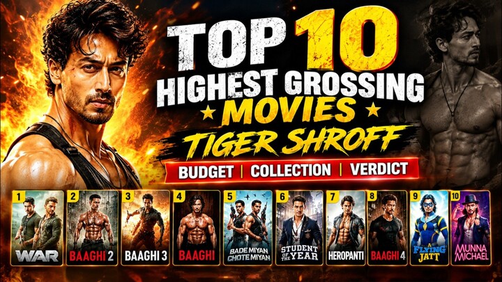 Tiger Shroff's Top 10 Highest Grossing Movies 2026