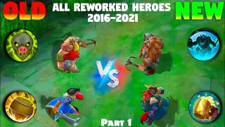 (PART 1) ALL THE REWORKED HERO SKILLS SINCE THE RELEASE OF MOBILE LEGENDS 2016-2021