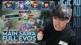 RANKED SAMA FULL EVOS ESPORT PAKE LING DAPET MANIAC! JEJE BALIK KE EVOS ? - Mobile Legends