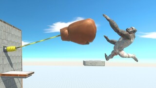 Hit With a Giant Boxing Glove - Animal Revolt Battle Simulator
