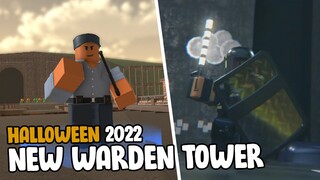 THE NEW WARDEN TOWER SHOWCASE (TDS HALLOWEEN) | Roblox