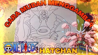 cara mudah menggambar anime one piece hatchan