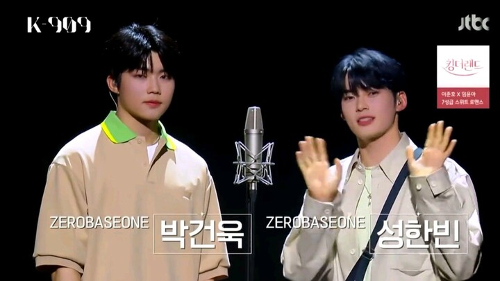 【 ZEROBASEONE 】  SUNG HANBIN & PARK GUNWOOK at K-909 "99 seconds live" | CUT