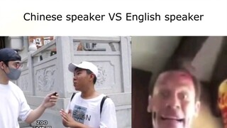 Chinese speakers vs. English speakers