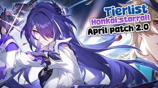 TIER LIST KARAKTER HONKAISTARRAIL PATCH 2.0 || HONKAI STAR RAIL