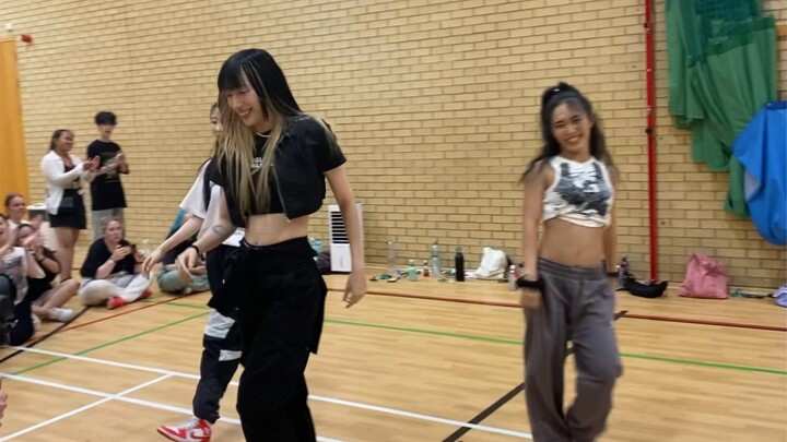 Bada Lee梦幻联动的一节课 Tina Boo和Heesoo在英国一起和bada跳aespa 的illusion