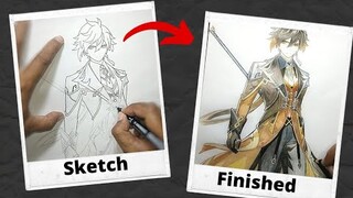 Zhongli Drawing --- Final Part