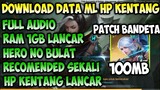 Data Ori MLBB Solusi Atasi Lag  | HP Kentang Wajib Coba| Config ML No lag | Mobile Legends Bang Bang
