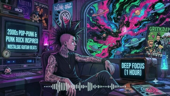 2000s Pop-Punk & Punk Rock Inspired 🛹 Nostalgic Guitar Beats for Deep Focus (1 Hour)
