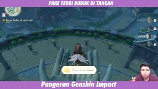 SEKAARANG PAKE TEORI DUDUK DI TANGAN PATUNG !