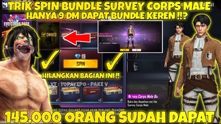 TRIK SPIN BUNDLE SURVEY CORP MALE DI FADED WHEEL TERBARU - GARENA FREE FIRE