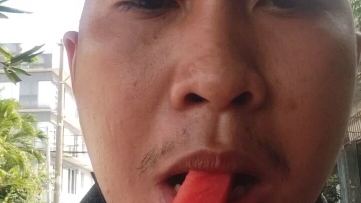eating water melon 🍈