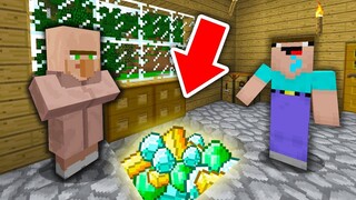 NOOB TÌM THẤY KHO BÁU BÍ MẬT CỦA DÂN LÀNG - MINECRAFT TROLL