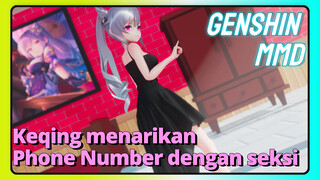 [Genshin, MMD] Keqing menarikan "Phone Number" dengan seksi