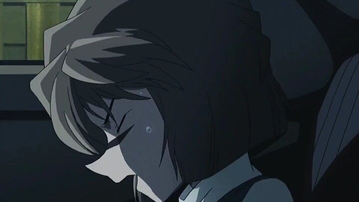 This is the first time Xiao Ai has been mean to Conan, because she is really worried about him