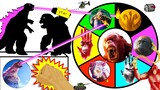 Godzilla x Kong The New Empire SPINNING WHEEL SLIME GAME w/ Figures & Toys from Movie