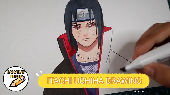 uchiha itachi drawing with susanoo