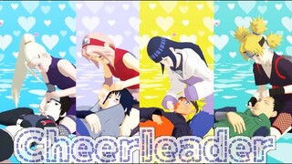 Cheerleader【NARUTO MMD】NARUHINA*SASUSAKU*SAIINO*SHIKATEMA