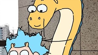 No one can keep smiling after getting a haircut... | Original animation | My dad is a dragon