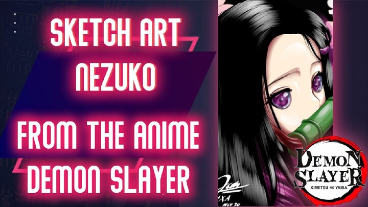 DIGITAL ART | featuring nezuko from demon slayer. ART IS MADE ON IBIS PAINT ENJOY!!!