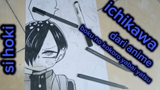 icikiwir si hoki || speed drawing ichikawa dari anime Boku no kokoro yabai yatsu || pt1