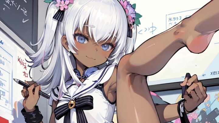 [AI painting] Dong Xuelian who ate too much chocolate