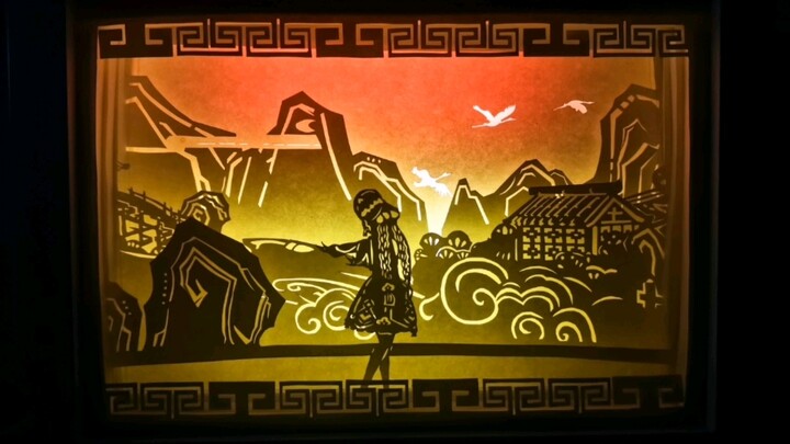 手残翻车现场，【神女劈观】纸雕灯