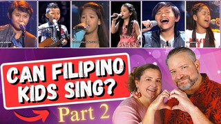 First Time Reaction to PHILIPPINE KIDS NAILING ENGLISH SONGS - Part 2