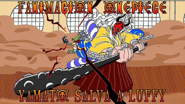 One Piece Fan Animation  | Yamato salva a Luffy