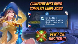 GUINEVERE BEST BUILD COMPLETE GUIDE 2022 | TUTORIAL | TOP GLOBAL GUINEVERE | MOBILE LEGENDS