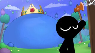 Stickman vs King Slime - Terraria】