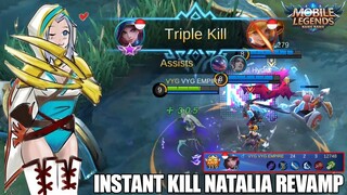 SETELAH DI REVAMP NATALIA JADI ASSASSIN TAK TERKALAHKAN! BISA 3X HILANG & SILENCE - MOBILE LEGENDS