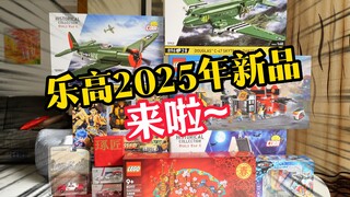 乐高2025年新品开箱，还有神秘的COBI积木纪念款