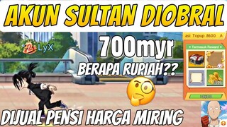 REVIEW AKUN SULTAN MAU DIOBRAL🔥, TOPUP UJUNG HANYA 700 RINGGIT - One Punch Man The Strongest