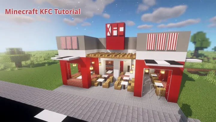 How to build KFC in MInecraft